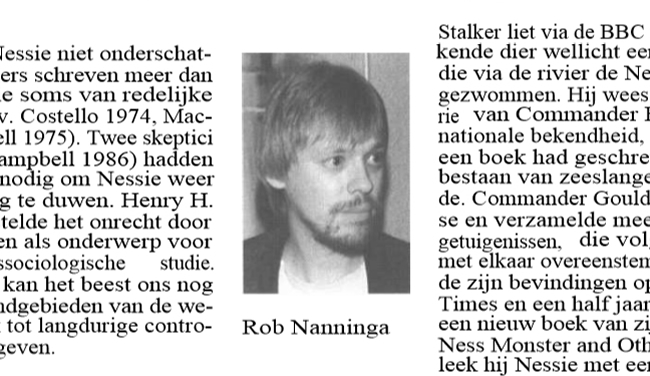 Rob Nanninga, Skepter, Volume 2, #1, March 1989